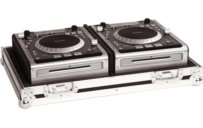 Zomo Flightcase iCDX/2 piros CD-lejátszó flightcase elölnézetből