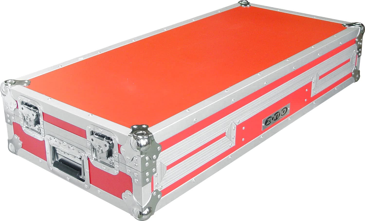 Zomo Flightcase P-800/12 piros színben, elölnézet