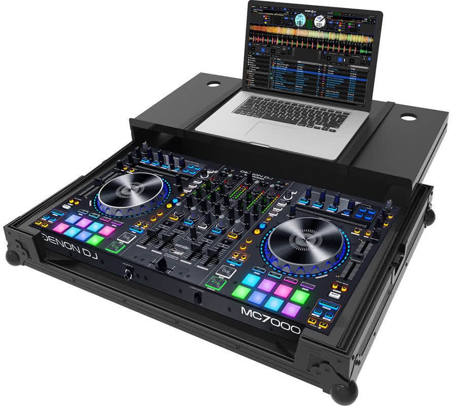 Zomo Flightcase MC-7000 Plus NSE fekete flightcase alumínium élekkel és pillangózárakkal