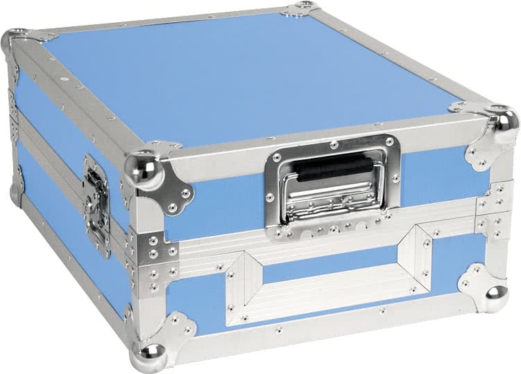 Zomo Flightcase CDX kék színű, elölnézet