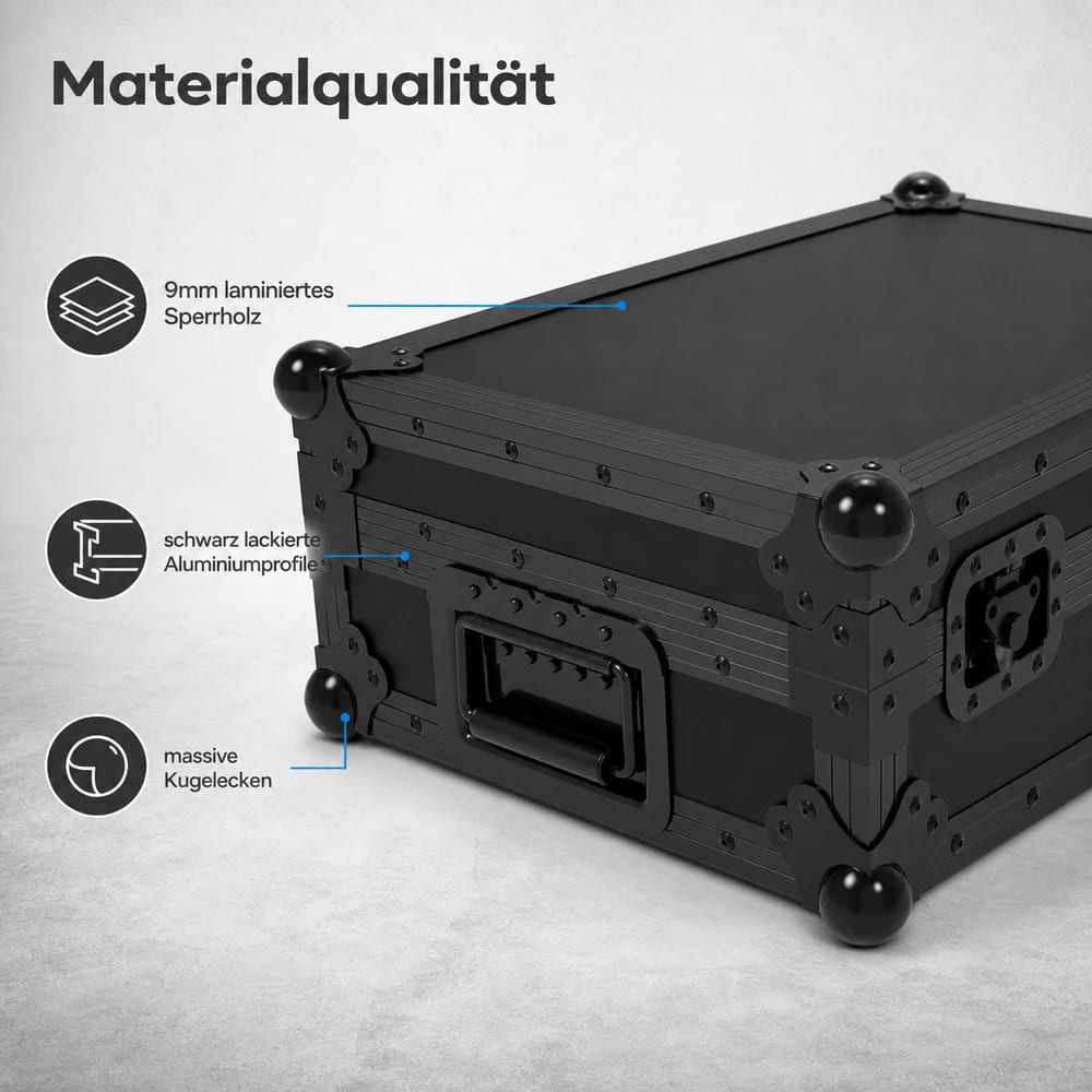 Zomo P-CDJ-3000 NSE Flightcase átlós nézetben