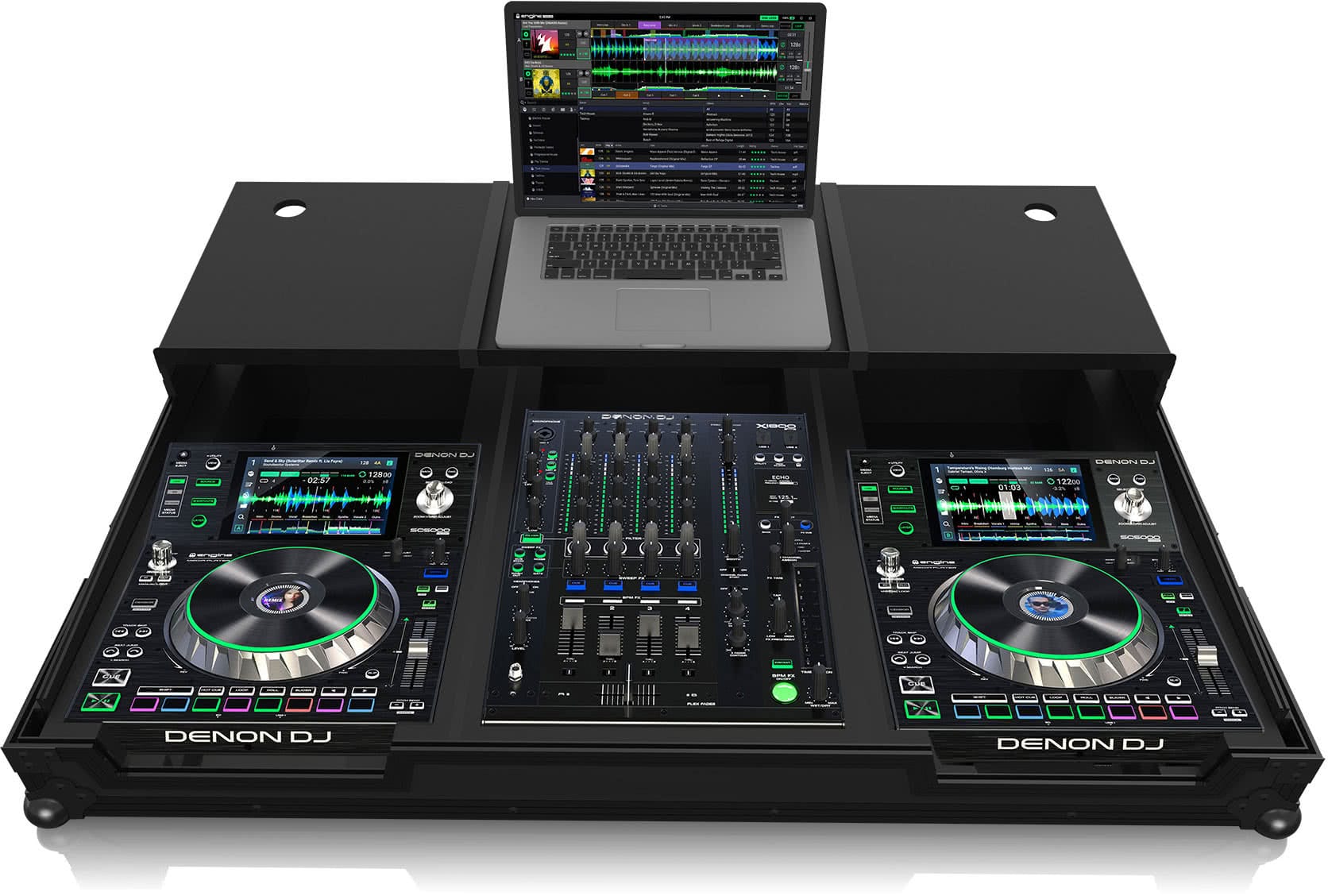 Zomo SCX-1800 Plus NSE fekete Flightcase Denon Prime Series felállásokhoz