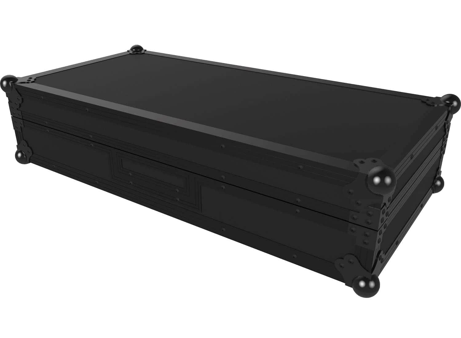 Zomo PLX9 Plus NSE flightcase nyitva, két PLX-1000 és DJM-S9 helye, laptoptartó