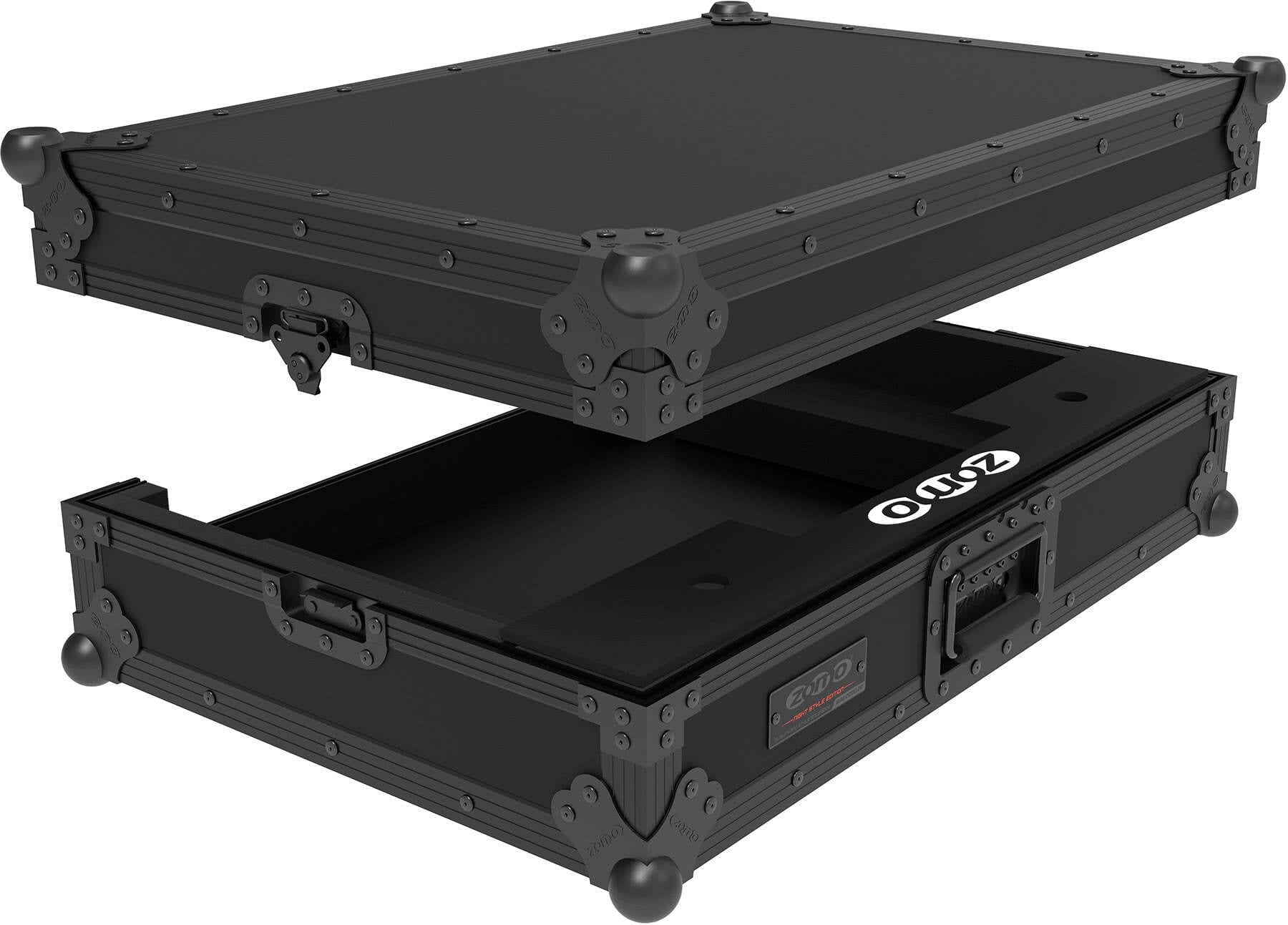 Zomo D-Live-2 NSE Flightcase fekete alumínium profilokkal és gömbsarkokkal