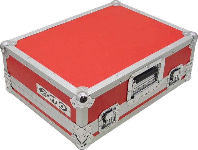 Zomo PC-100/2 piros Flightcase elölnézetből