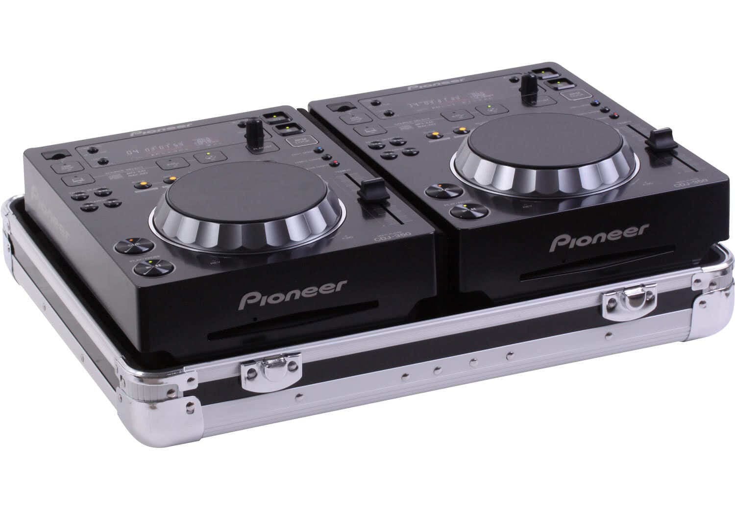Zomo Flightcase CDJ-2 XT fekete, elölnézet zárt fedéllel