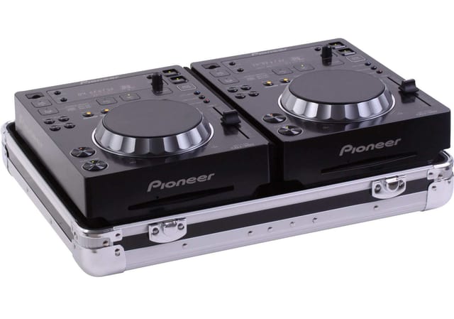 Zomo Flightcase CDJ-2 XT fekete, elölnézet zárt fedéllel