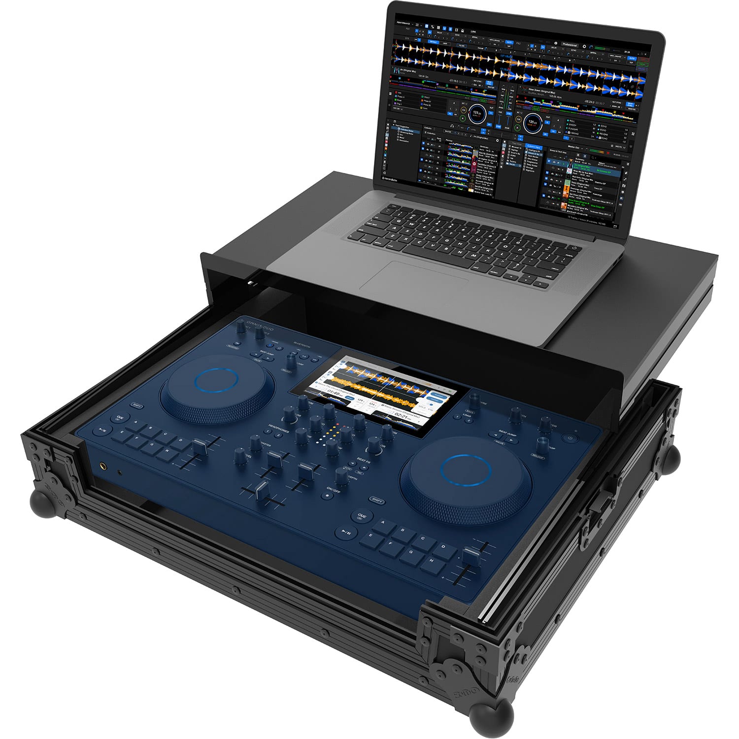 Zomo A-Omni-Duo Plus NSE fekete flightcase elölnézetből
