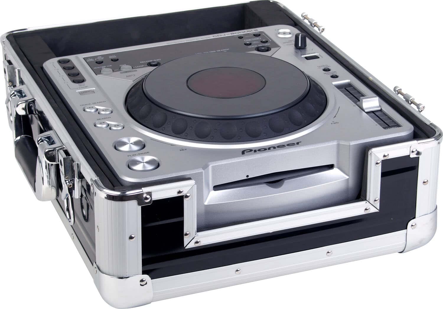 Zomo Flightcase CDJ-1 XT fekete, kinyitott fedéllel