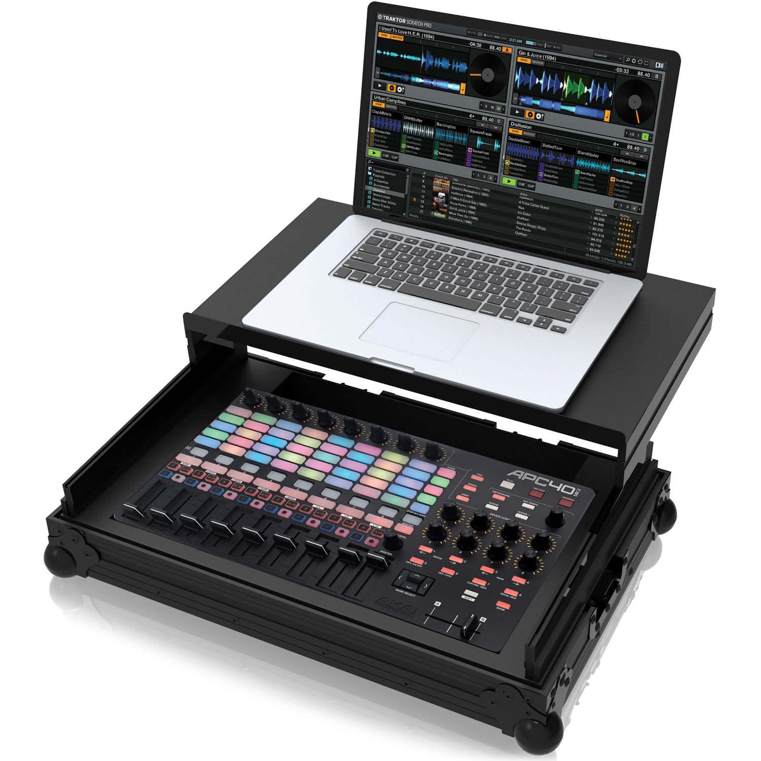Zomo APC-40 Plus NSE fekete flightcase az Akai APC-40 MKII kontrollerhez