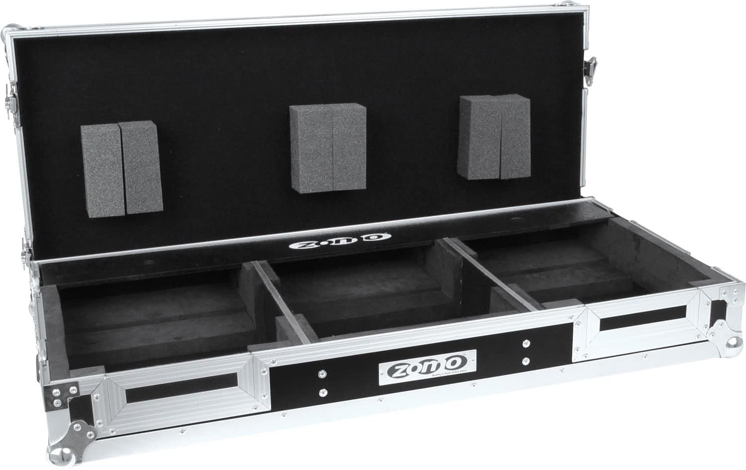 Zomo DN-3500/12 fekete Flightcase oldalnézetből