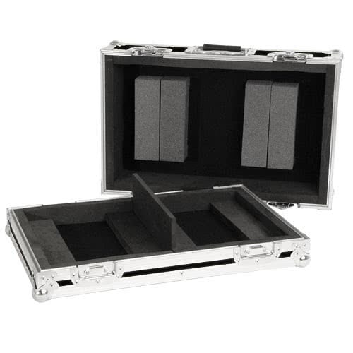 Zomo iCDX/2 piros flightcase oldalnézetben, zárt állapotban