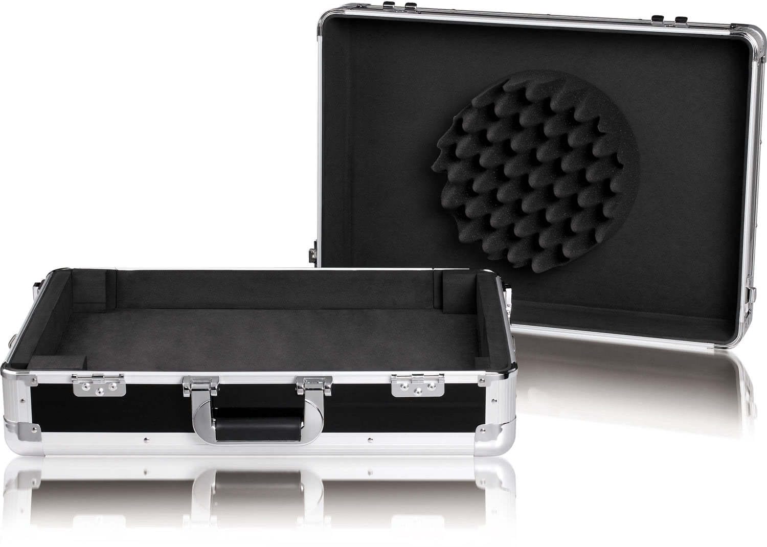 Zomo MFC-S4 fekete flightcase oldalnézetből, zárt állapotban