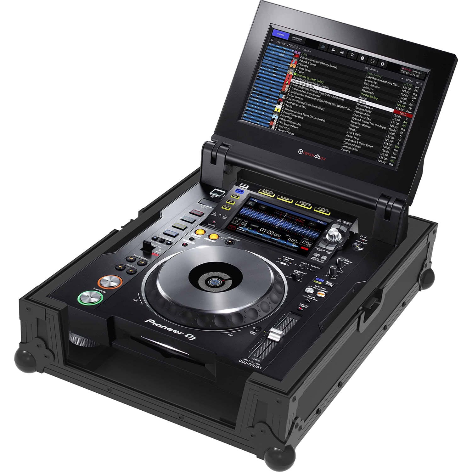Zomo Flightcase CDJ-Tour1 NSE fekete tok elölnézetből