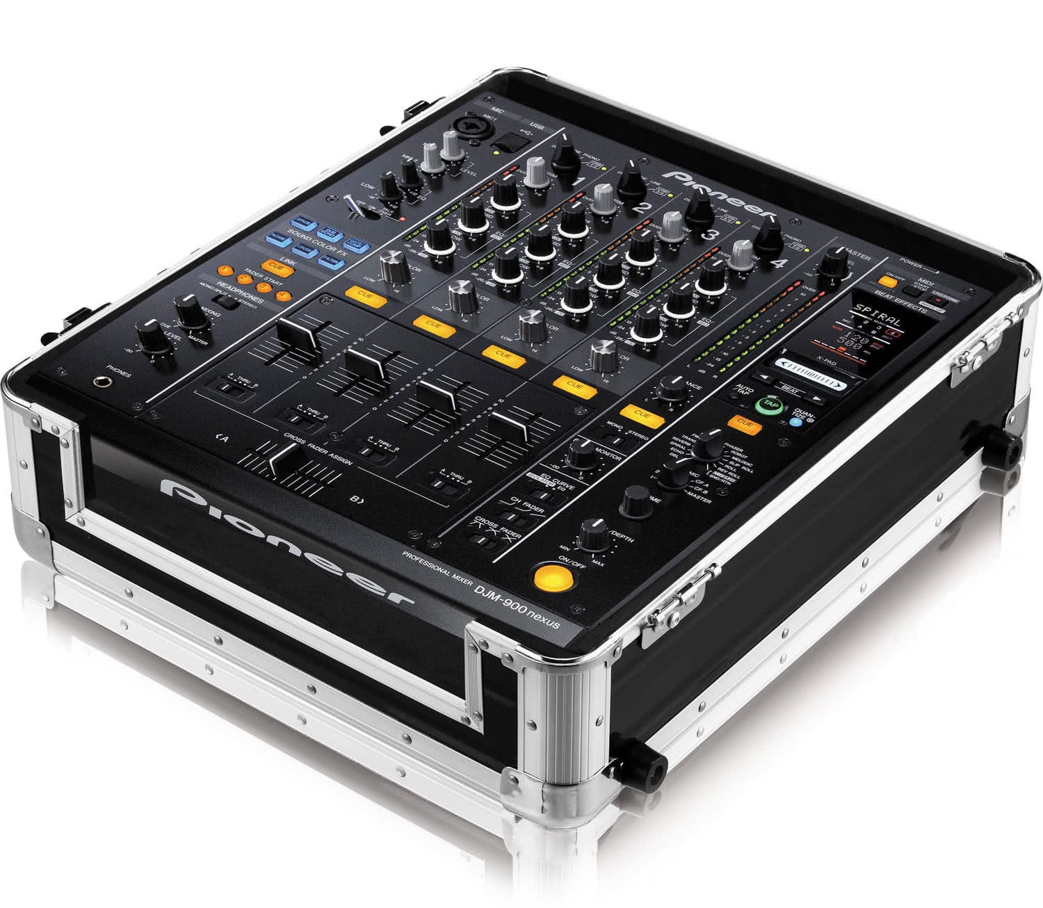 Zomo CDJ-13 XT fekete flightcase oldalnézetből