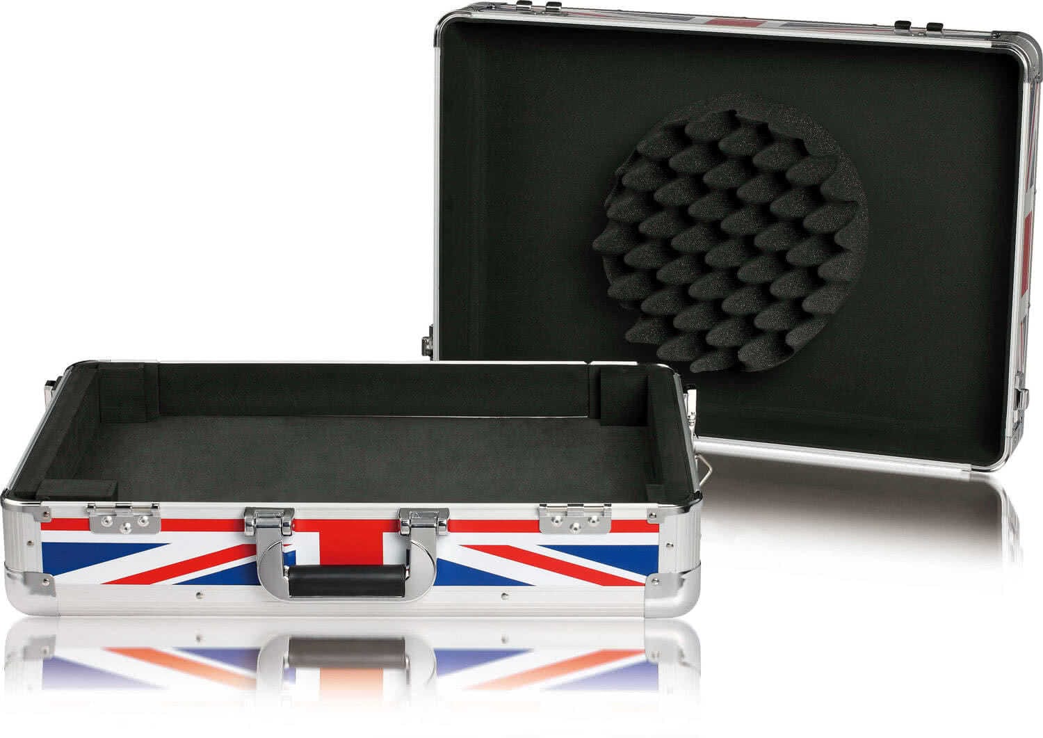 Zomo MFC-S4 kontroller flightcase UK-Flag kivitelben, oldalnézet