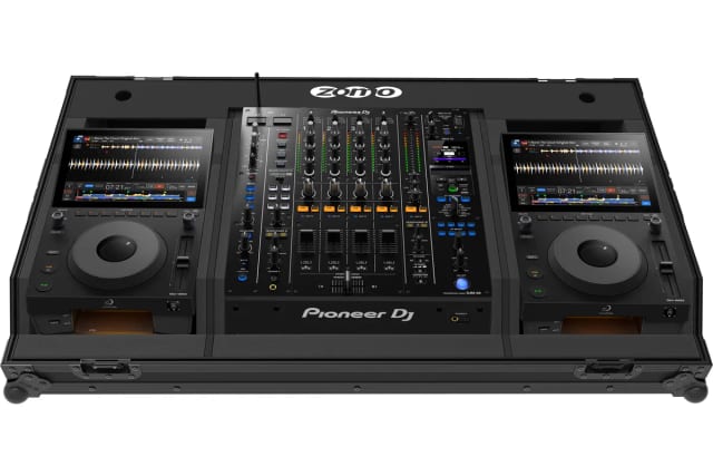 Zomo Flightcase Set-15A9 NSE fekete DJ-set flightcase két CDJ-1500X-hez és egy DJM-A9-hez
