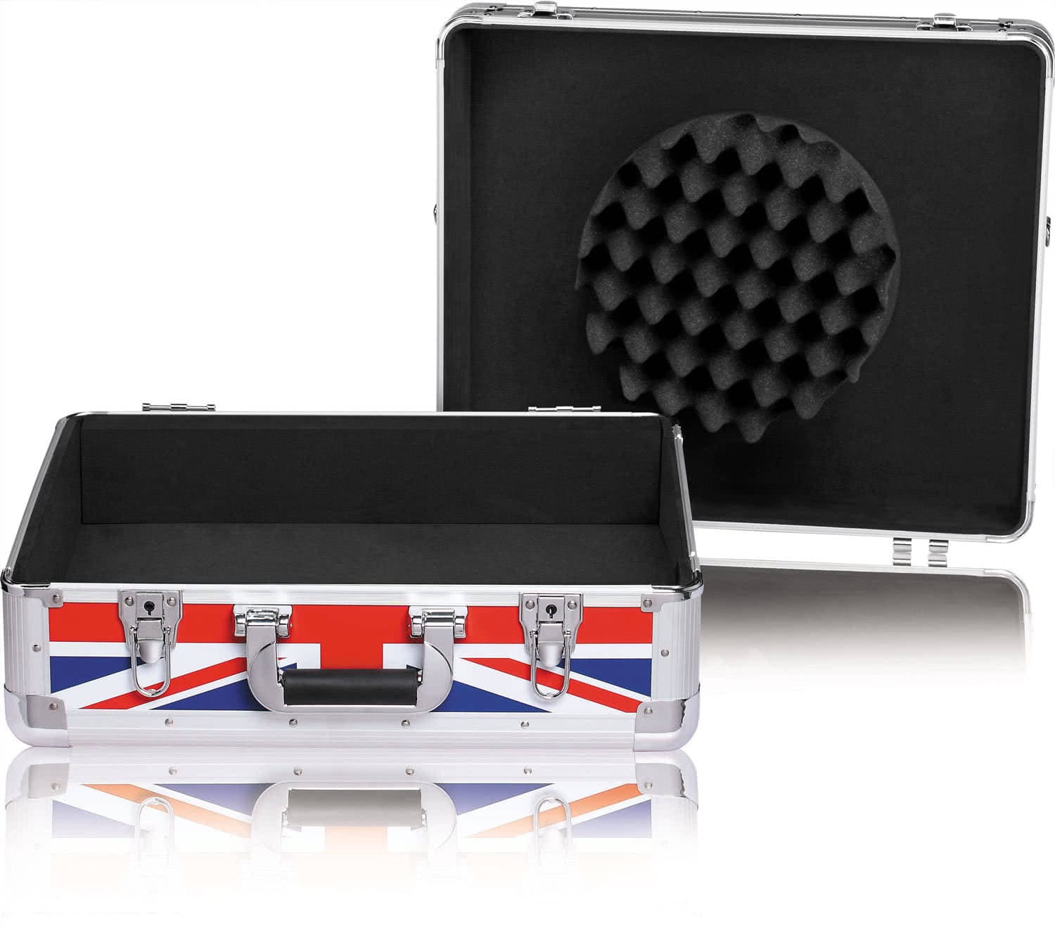 Zomo CDJ-13 XT flightcase UK-zászló dizájn, oldalnézet