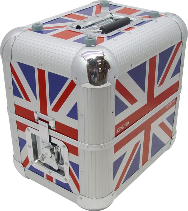 Zomo Recordcase MP-80 XT UK-Flag lemeztároló tok elölnézetből