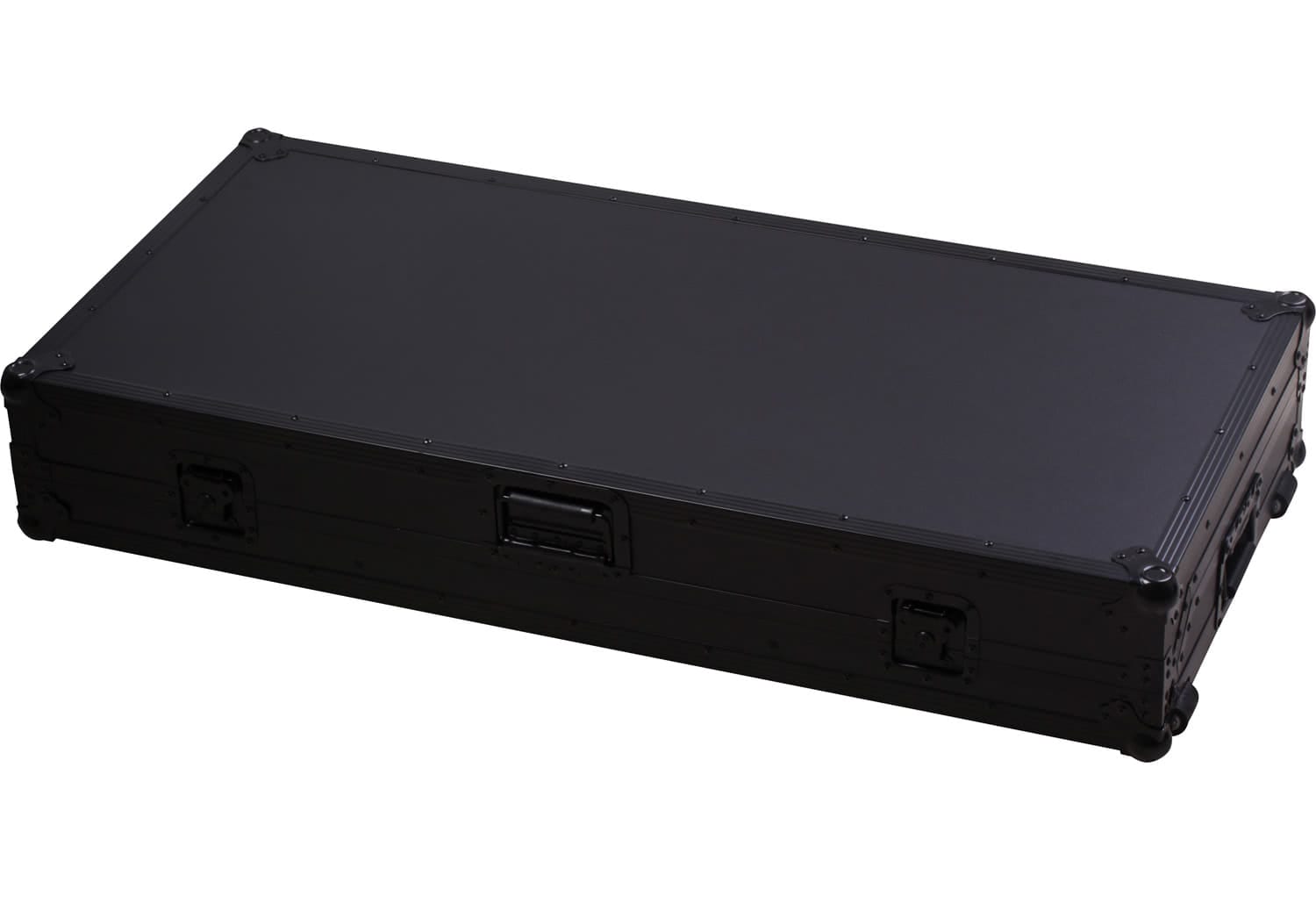 Zomo Flightcase Set 2200 NSE nyitott fedéllel, két CDJ-lejátszóval és keverővel a párnázott belsőben