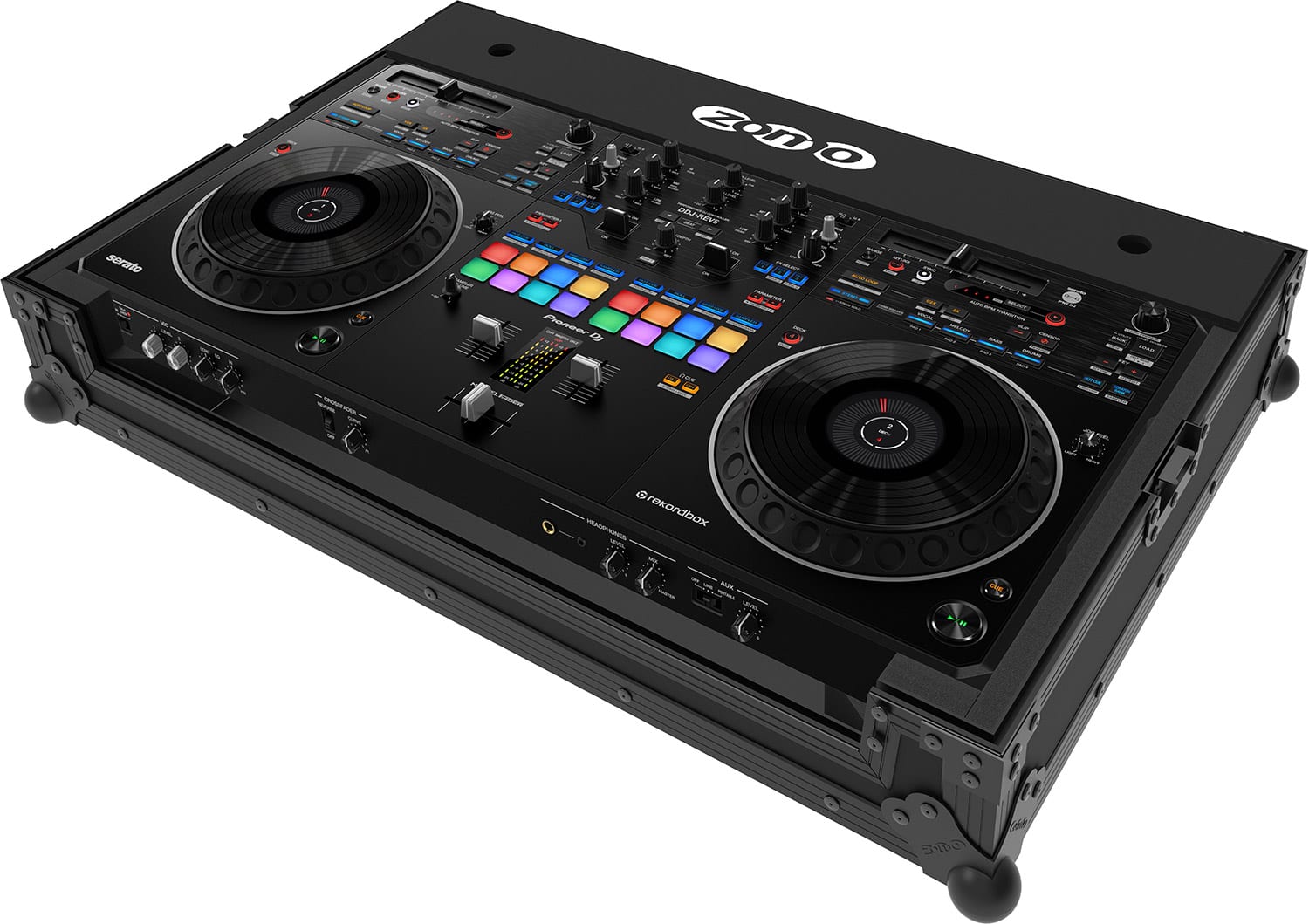 Zomo P-DDJ-REV5 NSE Flightcase zárt állapotban, fekete kivitel