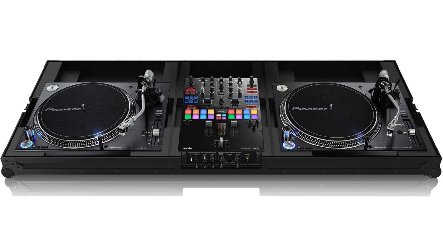 Zomo Flightcase Set PLX9 NSE fekete flightcase zárt állapotban