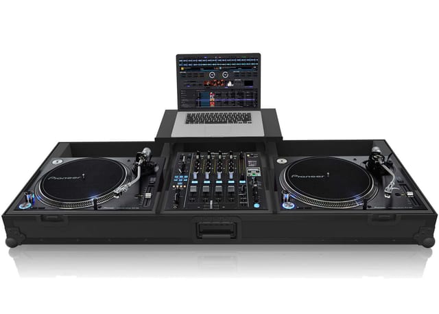 Zomo PLX-1900 Plus NSE fekete flightcase két lemezjátszóhoz és keverőhöz